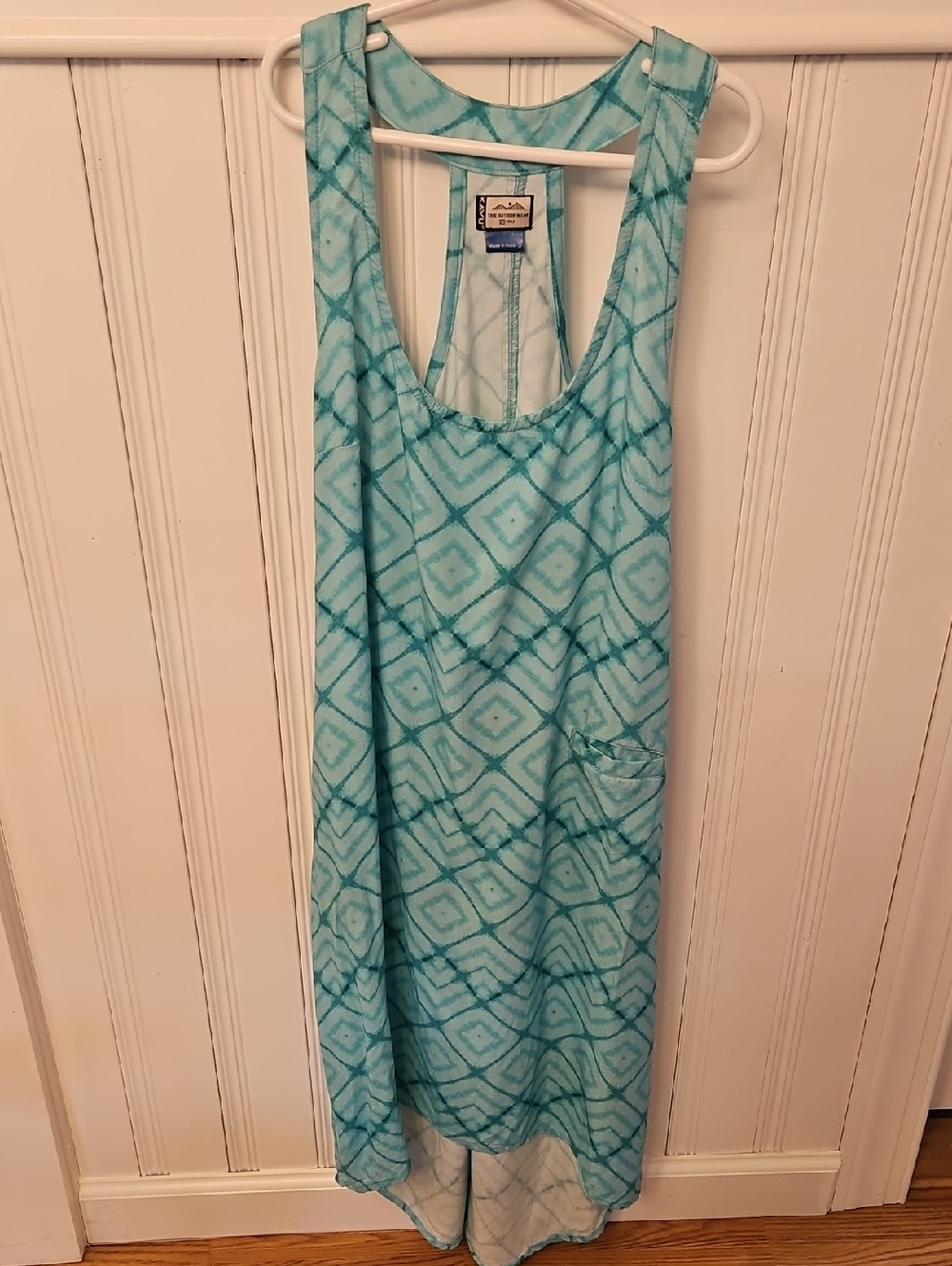 Kavu Small Turquoise Tie-Dye Racerback Dress
